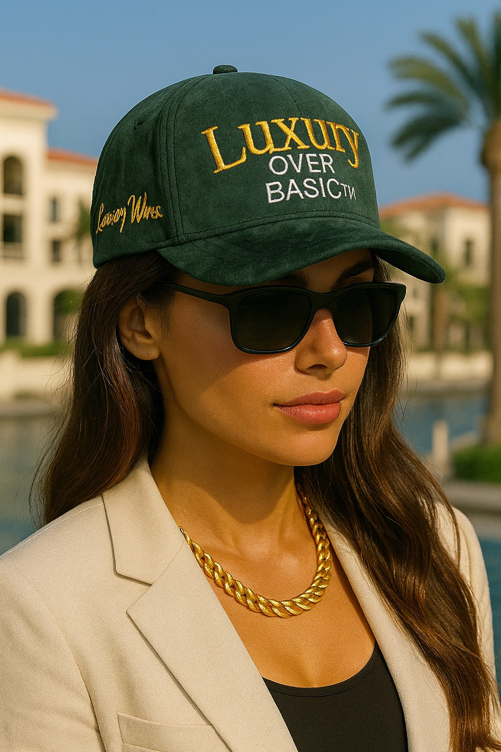 L.O.B Suede Money Green Hat